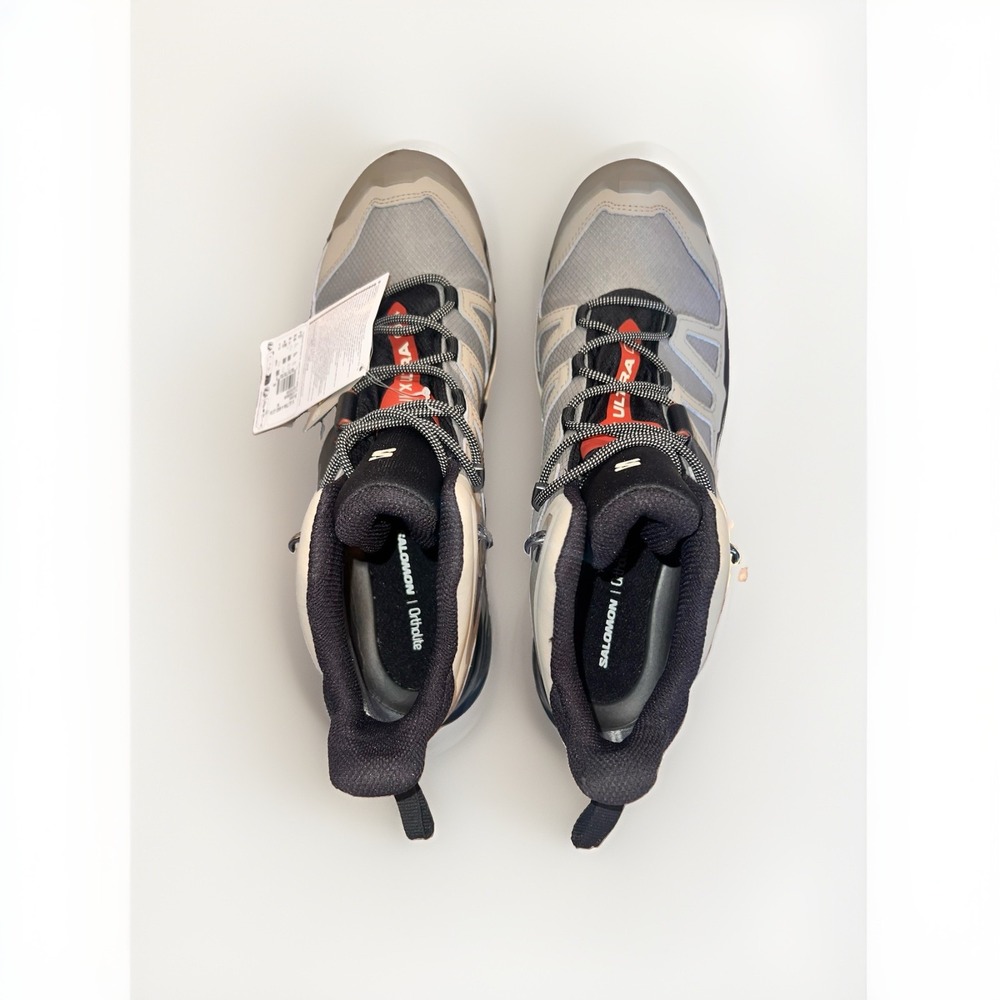 Salomon X Ultra 4 Mid Gore-Tex Hiking Boots Waterproof Vintage Khaki Black US 13 - Picture 9 of 14